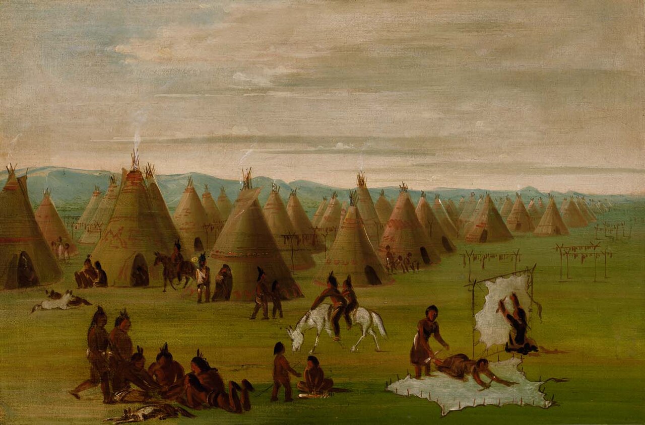 Comanche Village, Women Dressing Robes